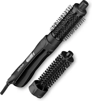 Obrázek produktu pro Fénová kartáč - Kartáč s horkovzduchem, stylingový kartáč - Pro úpravu vlasů - Keramický povrch - 38 mm, 20 mm - Černá barva