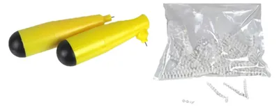 Produktbild von PVC-Kunststoff-Stecknieten weiss Set