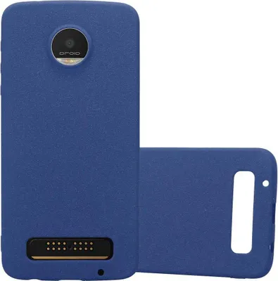Produktbild von Cadorabo Schutzhülle für Motorola MOTO Z PLAY Hülle in Blau Handyhülle TPU Etui Cover Case
