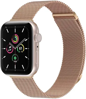 Produktbild von imoshion Magnetisches Milanaise Armband für das Watch Series 1 - 11 / SE / Ultra (44/45/46/49 mm) - Größe S - Rosé gold