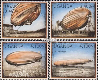 Produktbild von Briefmarken Uganda 2012 Mi 2916-2919 (kompl.Ausg.) postfrisch Luftschiffe