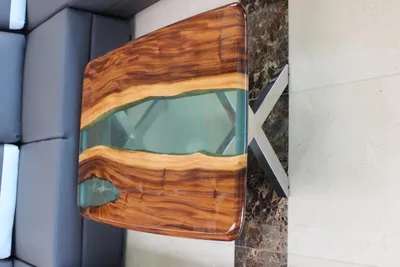 Produktbild von Couchtisch RiverTable Echtes Holz Flusstisch Massiv Epoxidharz Tische Sofort