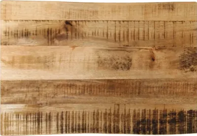 Produktbild von Tischplatte mit Baumkante 50x40x3,8 cm Raues Mango Massivholz