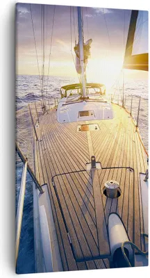 Produktbild von Bild auf Leinwand - Leinwandbild - Segelboot Meer - 55x100cm - Wand Bild - Wanddeko - Wandbilder - Leinwanddruck - Bilder - Kunstdruck - Wanddekoration - Leinwand bilder - Wandkunst - PA55x100-4076