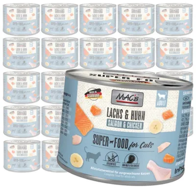 Zdjęcie produktu dla MAC's Cat Mokra Karma Dla Kota Łosoś Kurczak 24x200g