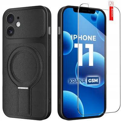 Obrázek produktu pro Pouzdro na iPhone 11 s magnetickým kroužkem pro MagSafe a tvrzeným sklem 9H