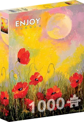 Produktbild von ENJOY Puzzle Mohnblumen im Mondschein 1000 Teile