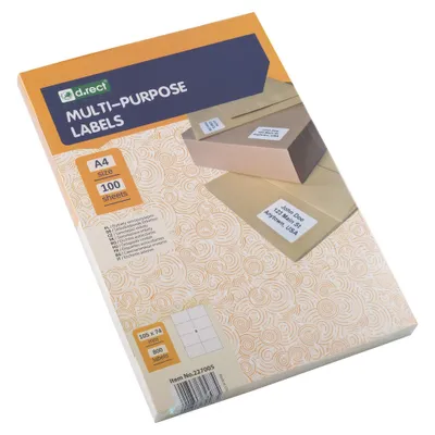 Obrázek produktu pro Samolepící Etikety A4-8Etiket 105X74Mm 100Listů