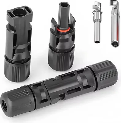 Produktbild von Stecker set für Photovoltaikanlagen 1x Stecker und 1x Buchse für pv cable von 4 bis 6 mm², max. 1000v dc / 30a