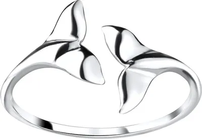 Produktbild von Ring Walflosse Silber 925: Damenring offen 59 (18.8 mm Ø)
