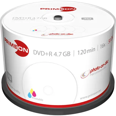 Produktbild von Primeon photo-on-disc - 50 x DVD+R - 4.7 GB (120 Min.)