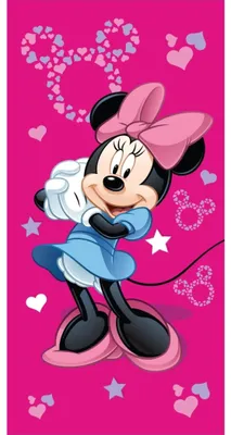 Produktbild von Jerry Fabrics JERRY FABRICS Handtuch Minnie Pink 05 Baumwolle - Frottee, 70/140 cm