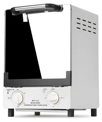 Heißluftsterilisator 12 l, doppelt beheizt, 0–250 °C, 2 Tabletts