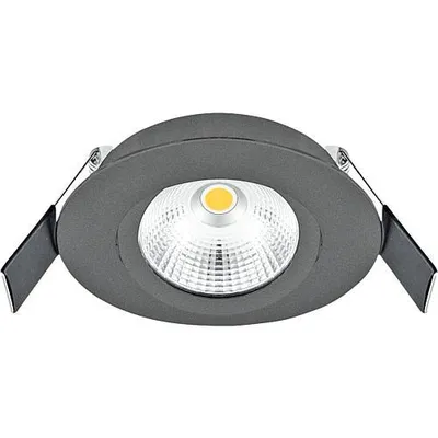 Produktbild von LED-Einbaustrahler IP44, 6,5W 3000K, anthrazit 230V, Abstr.< 40°, schwenkb., dimmb., E44061602