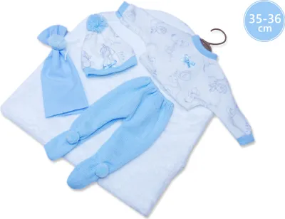 Obrázok produktu pre Llorens M635-71 Oblečenie pre bábiku NEW BORN veľkosť 35-36 cm