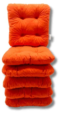 Obrázek produktu pro Sada 6 prošívaných podsedáků na židle 40x40x8 cm z mikrovlákna - 1333