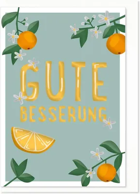 Produktbild von Komma³ 08-050 Genesungskarte - inkl. Umschlag