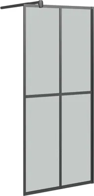 Produktbild von vidaXL Duschwand für Walk-in Dusche 90x195 cm Dunkles Sicherheitsglas
