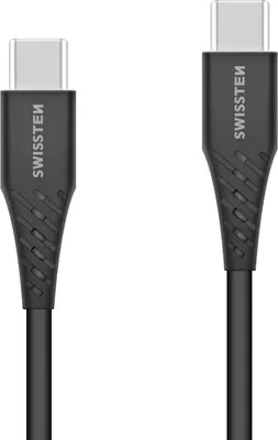 Obrázek produktu pro Datový kabel Swissten Soft Silicone USB-C / USB-C 1,5 M 60W černý
