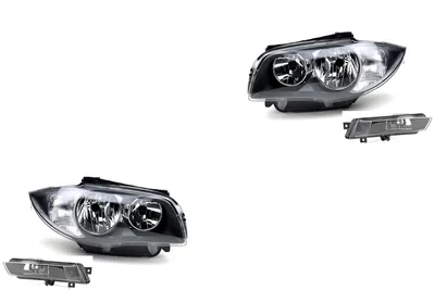 Immagine prodotto di Johns, set di fari alogeni adatto per BMW Serie 1 E81 E82 E87 E88 09-13 H7 H7 +fog 63177181287 7181287 63177181288 7181288 63117249649 7249649 63