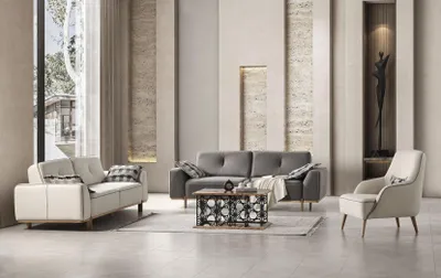 Produktbild von Sofagarnitur Polster Couch Sitzgarnitur Couchen Sofa Möbel Einrichtung 3+3+1