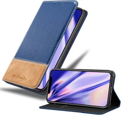 Obrázok produktu pre Cadorabo puzdro pre Apple iPhone XS MAX ochranné puzdro v modrej farbe SHandy puzdro Book Case puzdro z imitácie kože