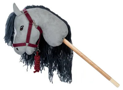 Produktbild von ByASTRUP – Halfter mit Führstrick für Hobby Horses – Rot