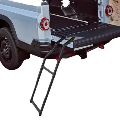 Image de Barre de hayon, hauteur réglable de 87,6 à 108 cm, adaptée aux pick-up de 69,9 à 114,9 cm, fabriquée en acier au carbone, capacité de charge de 300 kg, design pliable