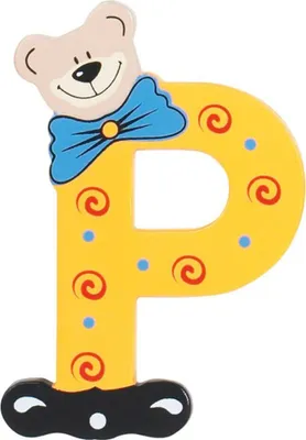 Produktbild von Playshoes Holzbuchstabe P - Bär OneSize