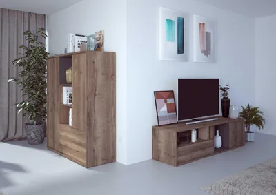 Produktbild von Fernsehmöbel Frame 177cm - Eiche dunkel