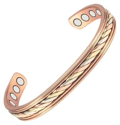 Produktbild von Solidchoice – Geflochtenes, magnetisches Kupferarmband zur Schmerzlinderung