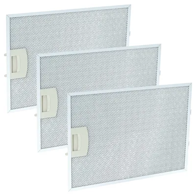 Produktbild von vhbw 3x Filter Metallfettfilter kompatibel mit Constructa CD66550/01, CD66191/01, CD66190/07, CD66550/06, CD66550/05 Dunstabzugshaube, Metall