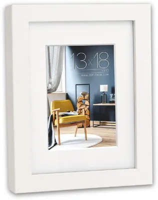 Zdjęcie produktu dla Ramka na zdjęcia ZEP Niki 20x20 cm biała z mocowaniem 15x15 cm