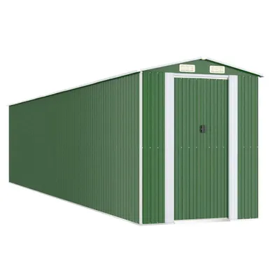 Produktbild von Geräteschuppen Grün 192x938x223 cm Verzinkter Stahl