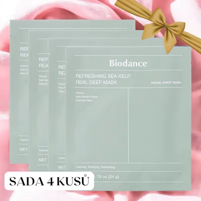 Obrázok produktu pre Biodance Osviežujúca maska s morskými riasami Real Deep Mask 4 ks.