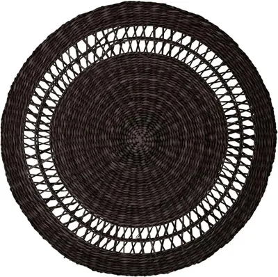 Produktbild von Runde Tischset in Schwarz 38 cm (1 Stück)