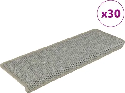 Produktbild von Stufenmatten Selbstklebend Sisal-Optik 30 Stk. 65x21x4cm Hellgrün