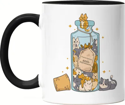 Produktbild von Anti-Depressants Tasse Schwarz Katzenfan Katzenmama Katzenbesitzer