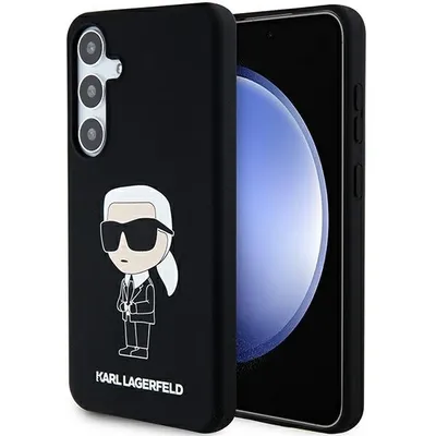 Produktbild von Karl Lagerfeld KLHCS24SSNIKBCK S24 S921 hardcase schwarz Silicone Ikonik Schutzhülle