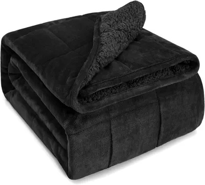 Image de Couverture lestée - 150 x 200 cm - 7 kg - Noire
