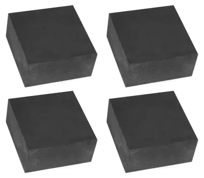 Obrázek produktu pro Gumové antivibrační podložky, 4 kusy, rozměry 80 mm x 40 mm