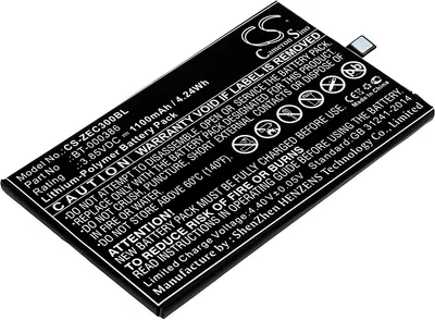 Immagine prodotto di TECHTEK Batteria compatibile con [Zebra] EC30, EC300K sostituisce BT-000386, per BT-000386-00, per BTRY-EC30-12MA1-01