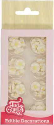 Produktbild von FunCakes Zucker Dekorationen Mini Blumen Weiß pk/56