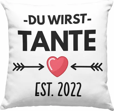 Produktbild von Trendation - Onkel Du Wirst Onkel 2022 Geschenk Schwangerschaft Verkünden Onkel Überraschung Baby  Deko-Kissen mit Füllung 40x40 (Grau)