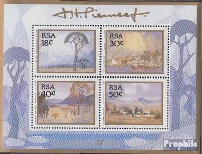 Produktbild von Briefmarken Südafrika 1989 Mi Block23 (kompl.Ausg.) postfrisch Gemälde
