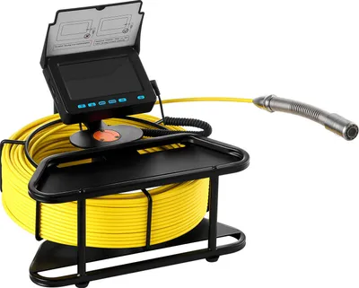 Produktbild von SucceBuy Kanalkamera mit 30 m Kabel, selbstnivellierende Rohrkamera mit 4,3-Zoll-HD-Bildschirm, wasserdichte (IP68) Inspektionskamera mit 12 LEDs und 16-GB-Speicherkarte für Abwasser- und Rohrinspektionen