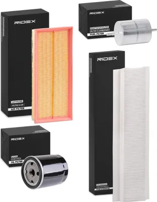 Produktbild von RIDEX Filterset Inspektionspaket Filtersatz für FORD MONDEO III Kombi (BWY) MONDEO III (B5Y) MONDEO III Stufenheck (B4Y)