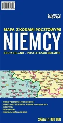 Produktbild von Deutschland 1:1 000 000 Karte mit Postleitzahlen