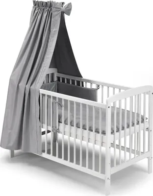 Produktbild von KOKO Gitterbett Kinderbett Beistellbett JULIA Komplettausstattung 0925-SV