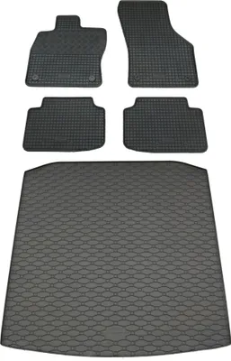 Produktbild von Rigum Gummi Fußmatten + Kofferraumwanne im Set für Skoda Octavia 4 Limo + Kombi